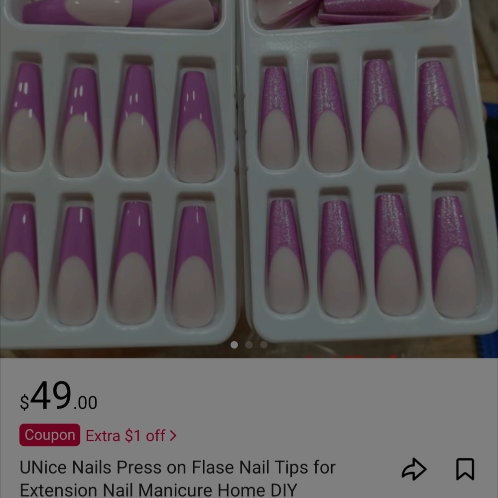 Unice‎ Press Nails And Toe Nail Lot